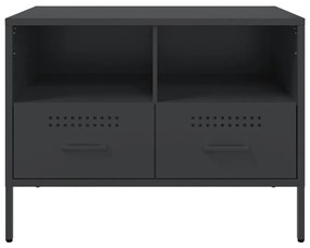 Móveis de TV 2 pcs 68x39x50,5 cm aço preto