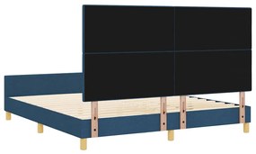 Cama vidaXL Azul 180x200 cm Tecido