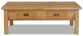 Mesa de centro em teca maciça 100x60x35 cm