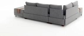 Sofá-Cama de Canto Fly – Cinzento – 210x70x280 cm