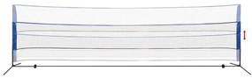 Rede de badminton com volantes 600x155 cm