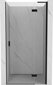 Mexen Mist-H L porta de duche de batente direita 100 cm, transparente, preta - 8A5L-100-000-70-00-P