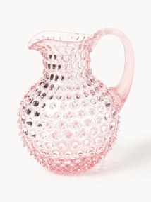 Jarro de vidro artesanal Hobnail, 2 L