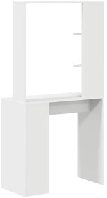 Mesa de Computador Branca Branca Madeira engenheirada Média