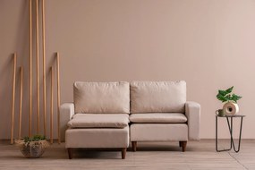 Sofá de Canto Lungo – Creme – 180 cm