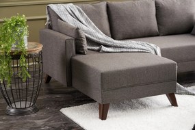 Sofá-Cama de Canto Bella – Castanho – 205 cm Largura x 85 cm Altura x