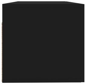 Armário parede 100x36,5x35 cm derivados de madeira preto