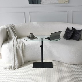 Mesa de Café Ovale Lungo - Preto - 70x75x35cm