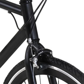 Bicicleta de mudanças fixas 700c 51 cm preto