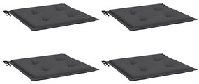 Almofadões p/ cadeiras de jardim 4 pcs tecido oxford antracite