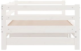 Estrutura sofá-cama de puxar sem colchão 90x190 cm branco