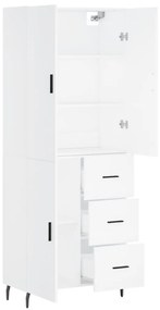 Armário alto 69,5x34x180 cm derivados de madeira branco