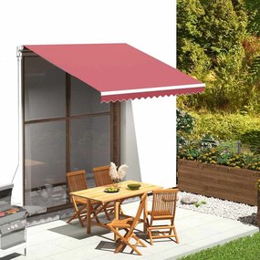 311965 vidaXL Tecido de substituição para toldo bordô 300x250 cm poliéster