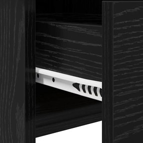 Mesa de Maquiagem com Espelho Preto 100x45x76 cm