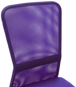 Cadeira de escritório 44x52x100 cm tecido de malha roxo