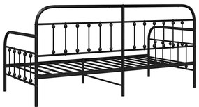 Estrutura de Daybed Preto 90x200 cm Aço