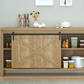 Kit de porta de correr com sistema de encaixe (MÓVEL NÃO INCLUIDO), com porta de 20-25 mm de espessura, largura máxima de 0,9 m e carga máxima de 20 k