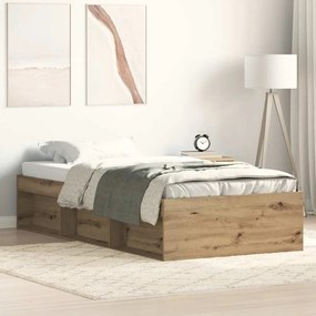 Estrutura de cama sem colchão 100x200cm derivados de madeira