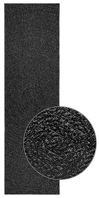 Tapete ZIZUR antracite 80x250cm aspeto juta interior exterior
