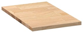 Bancada de cozinha retangular 40x63,5x2,7 cm carvalho maciça