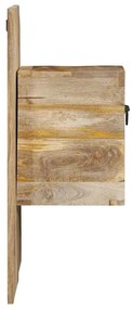 Mesa de cabeceira 60x32x80 cm madeira maciça manga áspera