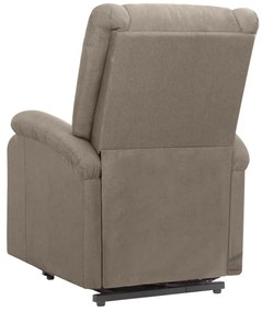 Poltrona de massagens tecido cinzento-acastanhado