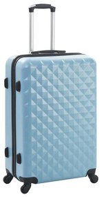 Conjunto de tróleis estojo rígido 3 pcs ABS azul