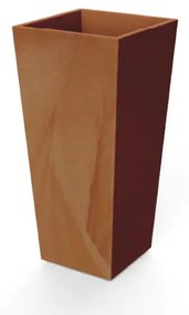 Vaso de flores colorido Polietileno CASA, JARDIM, RESTAURANTE, BAR MELISA 30 (30x30x58 cm) - Terracota