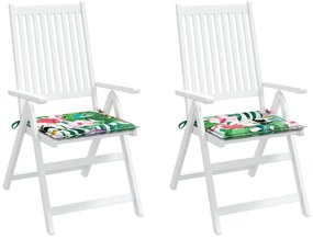 Almofadões p/ cadeira 2pcs 50x50x4cm tecido multicor