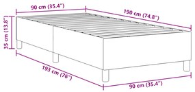Cama Box Spring vidaXL Verde Claro Cinza Lona de Corduroy