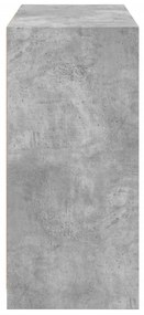 Roupeiro 77x48x102 cm derivados de madeira cinzento cimento