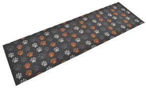 Tapete de cozinha lavável 60x180 cm veludo padrão patinhas