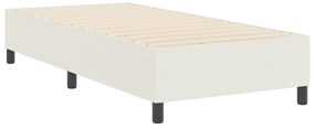 Cama Box VidaXL Creme 90x200 cm Tecido Acetinado