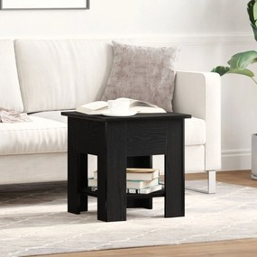 Mesa de Centro vidaXL Carvalho Preto 40x40x42 cm Madeira de Engenharia