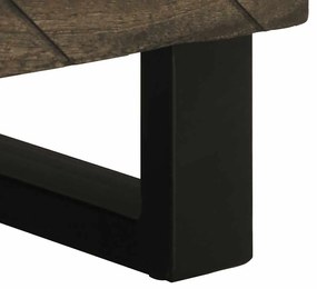 Mesas de cabeceira 2 pcs 40x33x46 cm mangueira maciça preto