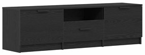 Armário de TV vidaXL - Carvalho Preto - 140x35x40 cm - Feito de Madeir