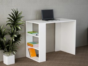 Secretária Netenya – Branco – 90x74x40 cm | Tribo Home