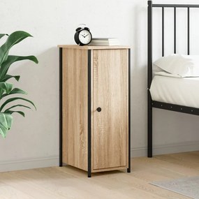 vidaXL Mesa de cabeceira 32x42x80 cm derivados madeira carvalho sonoma