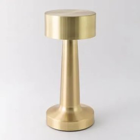 Lâmpada De Mesa Led Sem Fios Em Ferro Mull Dourado - Sklum
