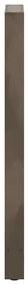 Pés de mesa de bar em aço natural, 2 peças, 50x (110-111) cm, aço