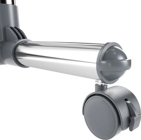 Cabide aberto extensível 87-150 cm, profundidade: 44 cm, altura: 97-165 cm cinzento