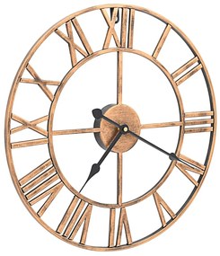 Relógio de parede metal 40 cm dourado