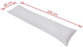 Almofada p/ dormir de lado 40x145 cm cinzento
