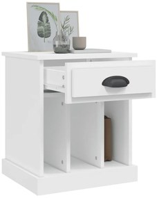Mesa de cabeceira 43x36x50 cm branco