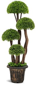 Árvore cedro artificial de 90cm, planta falsa de cipreste com vaso decorativo falso para jardim interno