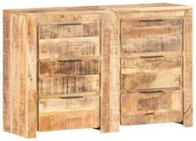 Armário de gavetas 118x33x75 cm madeira de mangueira maciça