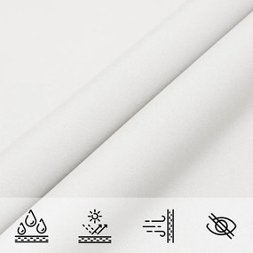 Para-sol vela tecido oxford triangular 2,5x2,5x3,5 m branco