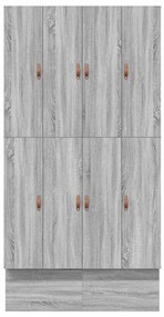 Cama com Arrumação Cinza Sonoma 120x190 cm