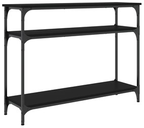 Mesa consola 100x29x75 cm derivados de madeira preto