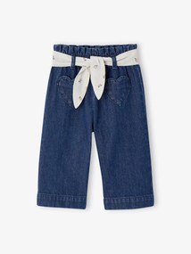 Agora -25% | Jeans largos com cinto para atar, para bebé ganga brut